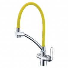Смеситель  Comfort LM3070C-Yellow для кухни  с подключением к фильтру с питьевой водой